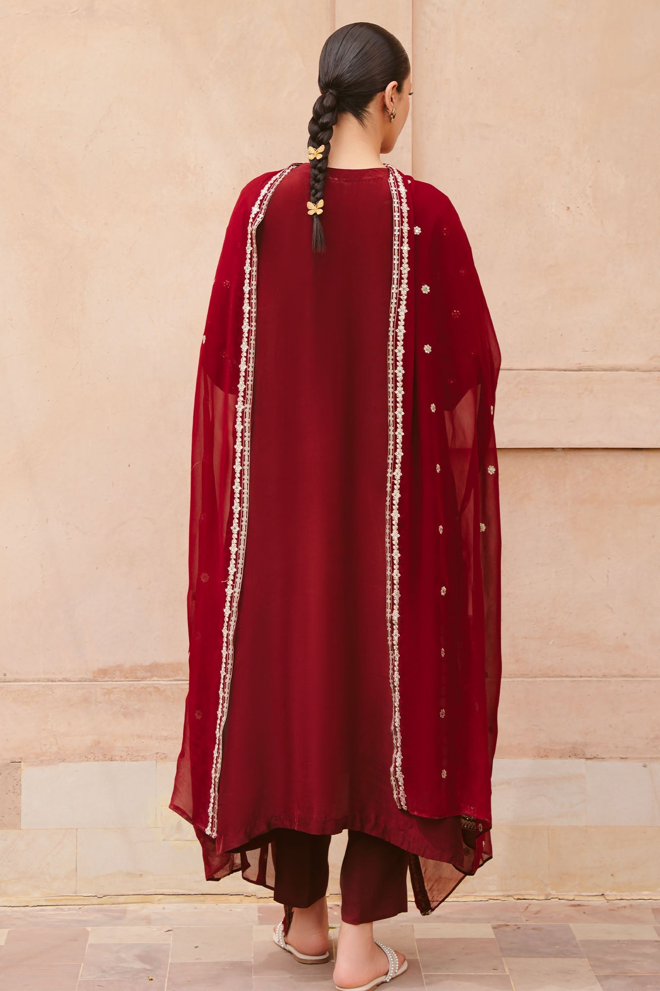 RUBY RADIANCE-3PC (SHIRT, TROUSER & DUPATTA)