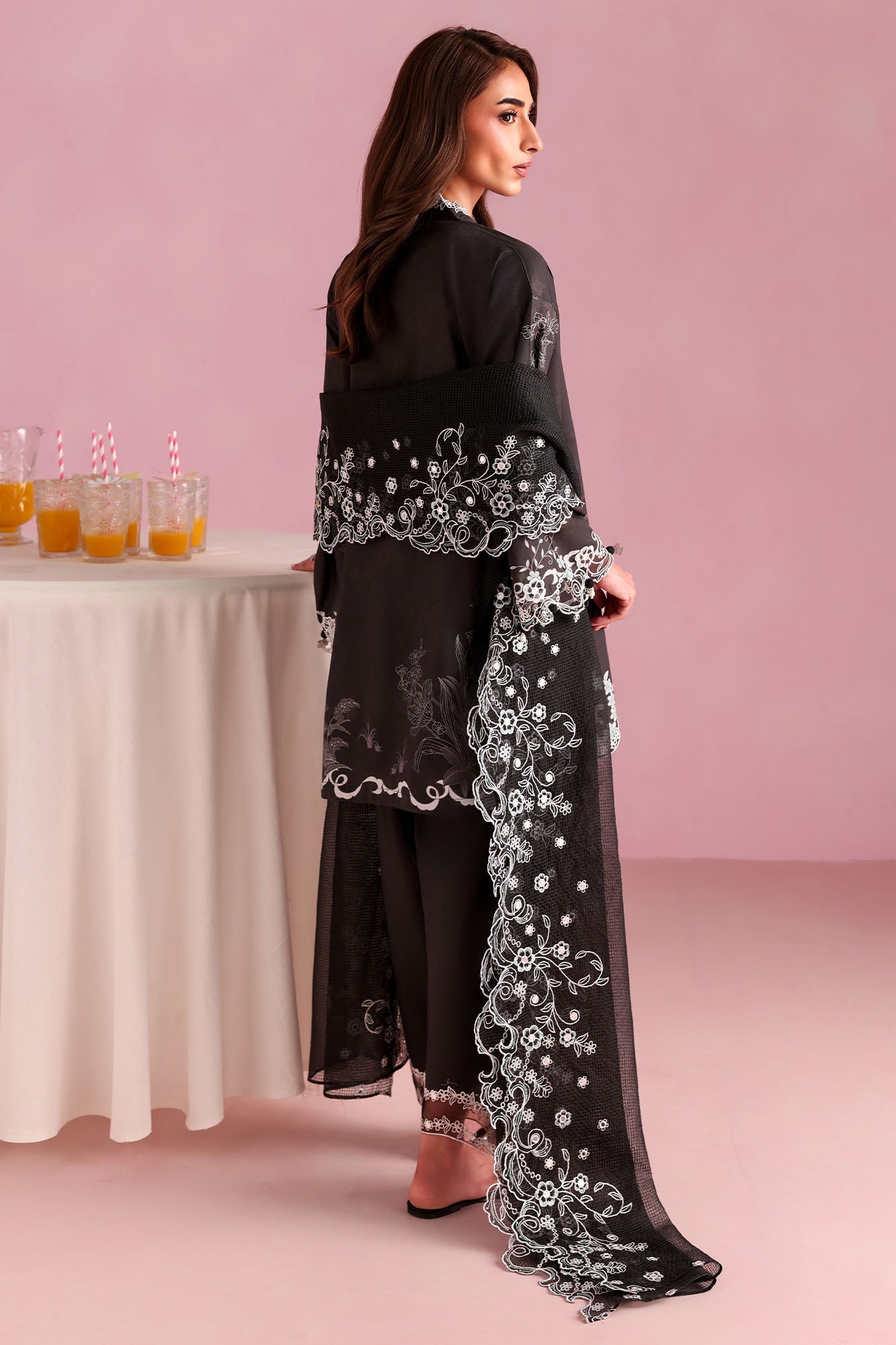 DEEP FOREST-3PC PRINTED LAWN SUIT