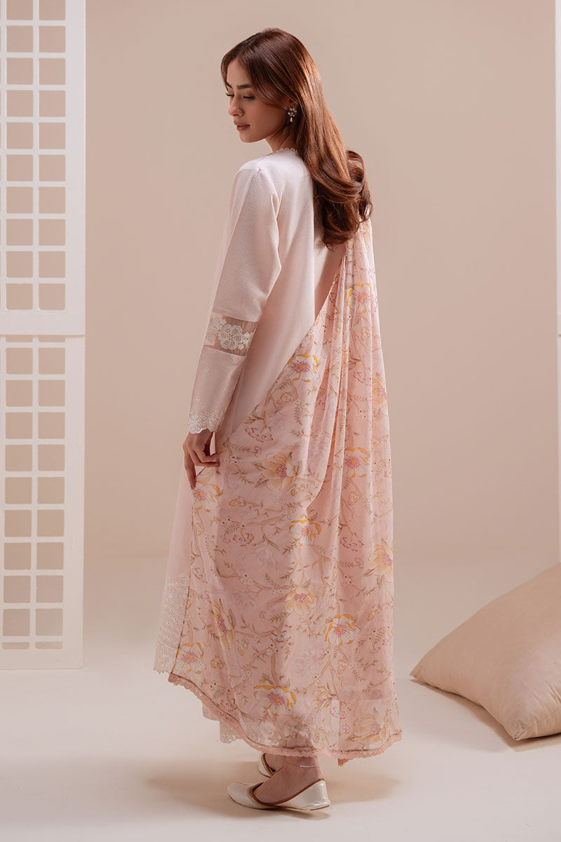 ROSE DUST-3PC (SHIRT, TROUSER & DUPATTA)