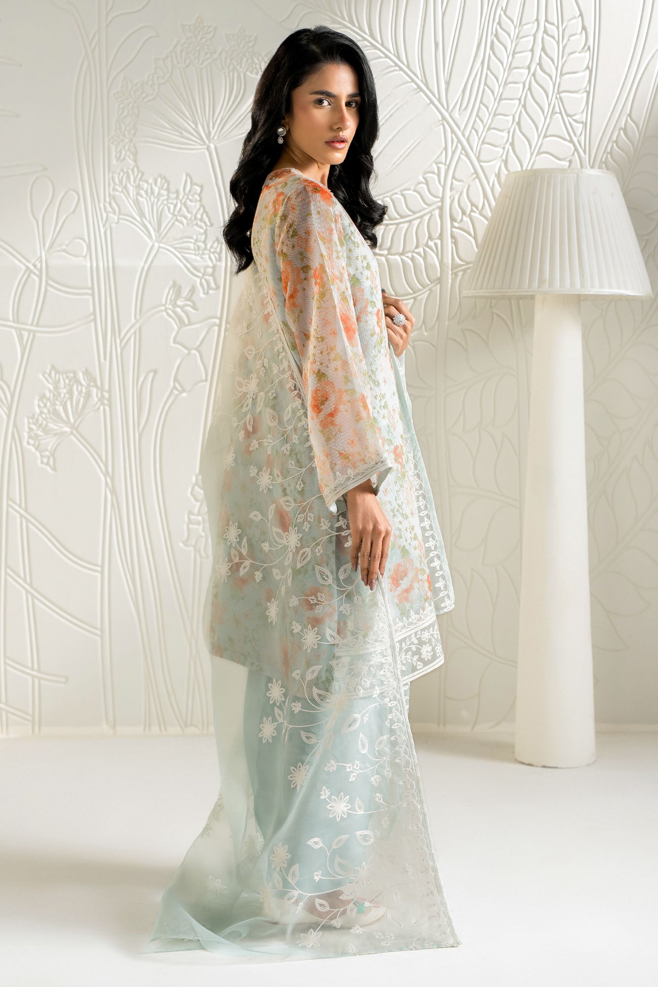SERENE FLORALS-2PC (SHIRT & DUPATTA)