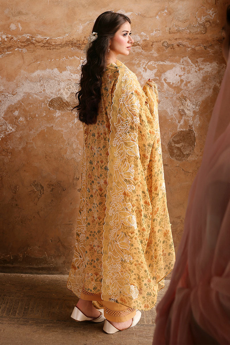 SUNLIT HUE-3PC PRINTED LAWN SUIT