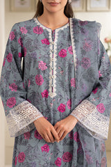 INDIGO GARDEN-2 PC (SHIRT & DUPATTA)