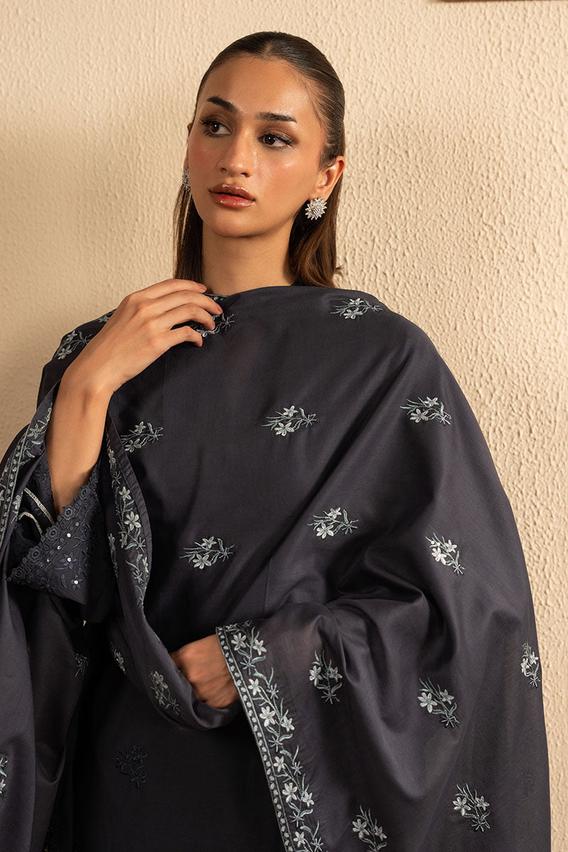 DARK SAPPHIRE-2PC (SHIRT & DUPATTA)