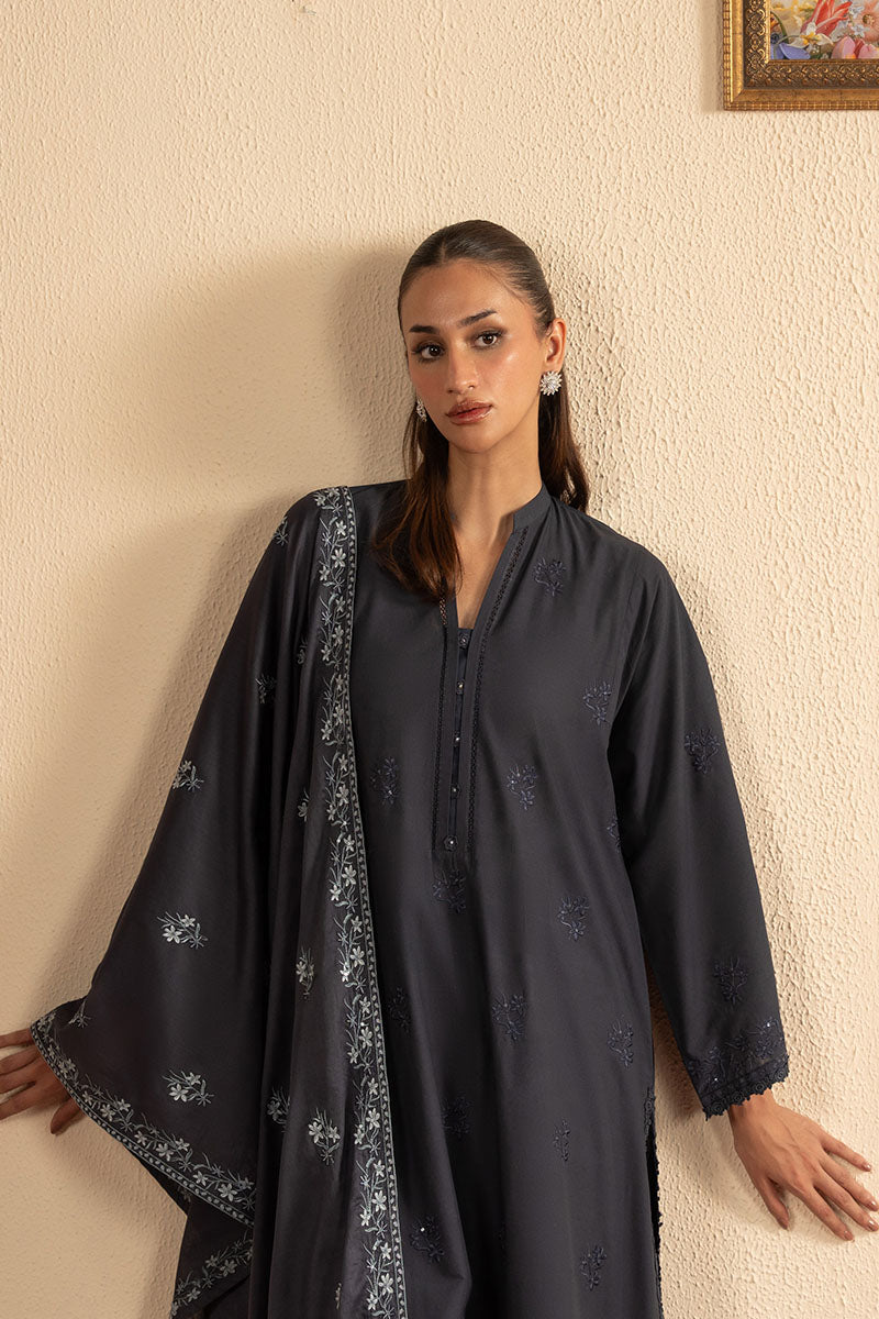 DARK SAPPHIRE-2PC (SHIRT & DUPATTA)