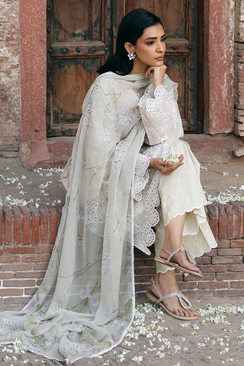 GARDEN CHARM-3PC CHIKANKARI SUIT