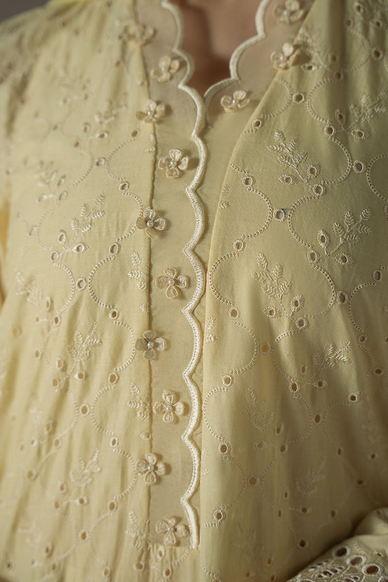 LEMON ZEST-3PC (SHIRT,TROUSER & DUPATTA)