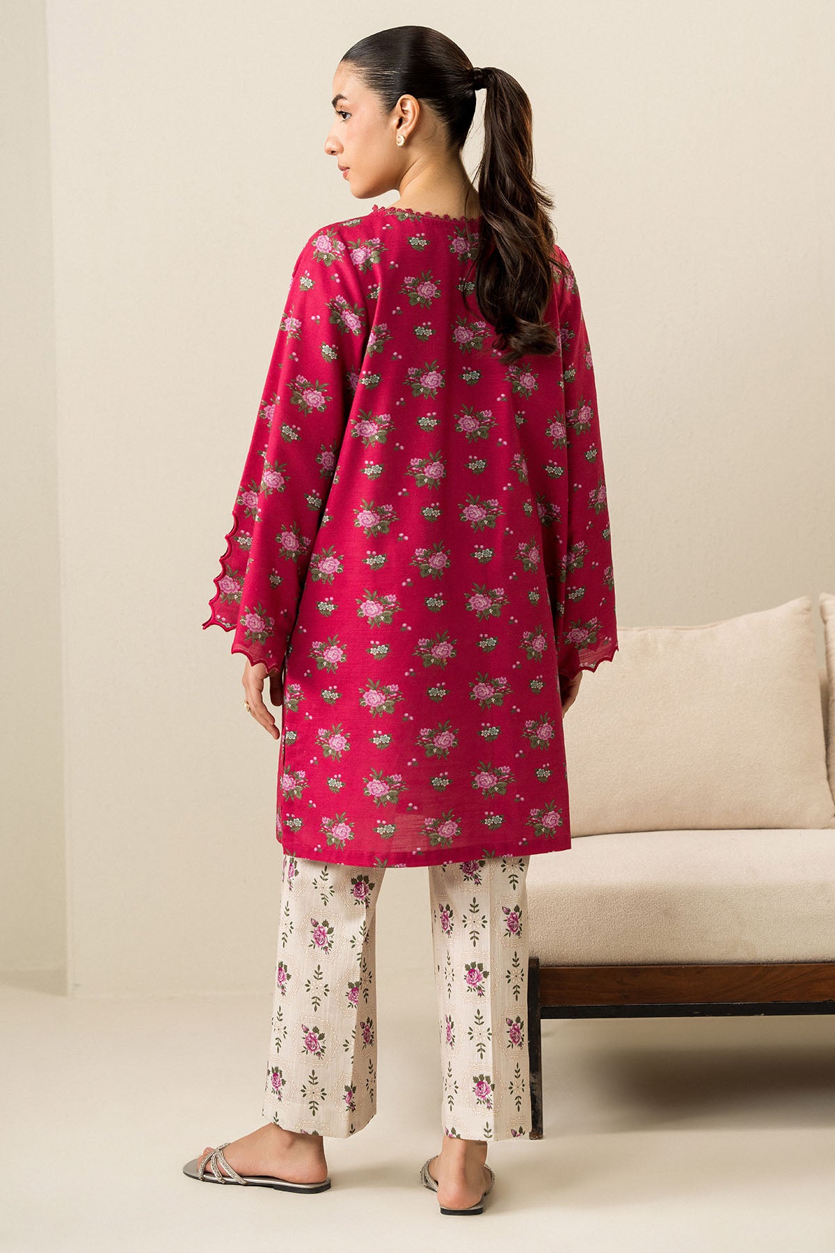 BLUSH DREAM-2PC KHADDAR PRINTED SUIT