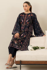 MIDNIGHT PEARL-2PC KHADDAR PRINTED SUIT