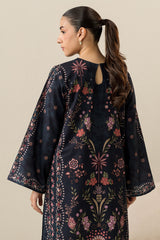 MIDNIGHT PEARL-2PC KHADDAR PRINTED SUIT