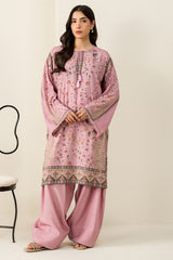 LILAC IMPRESSION-2PC LINEN PRINTED SUIT