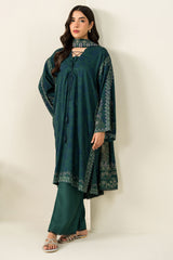 OCEAN MEADOW-3PC LINEN PRINTED SUIT