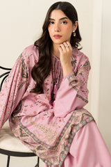 LILAC IMPRESSION-2PC LINEN PRINTED SUIT
