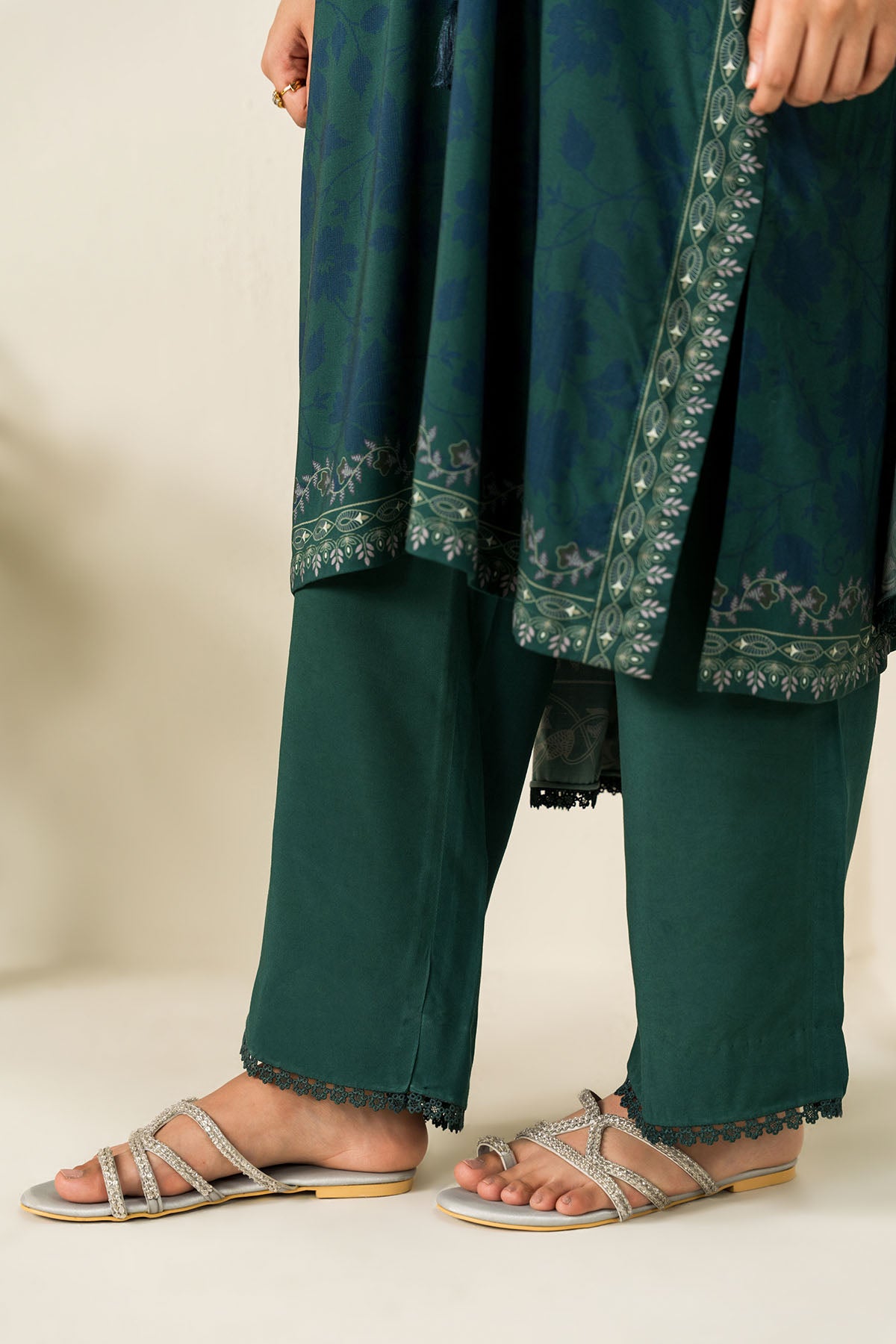 OCEAN MEADOW-3PC LINEN PRINTED SUIT