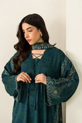 OCEAN MEADOW-3PC LINEN PRINTED SUIT