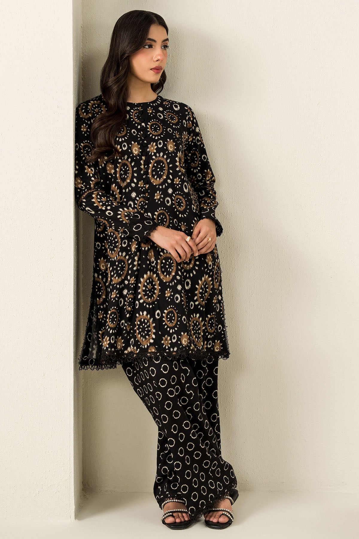 URBAN IKAT-2PC LINEN PRINTED SUIT