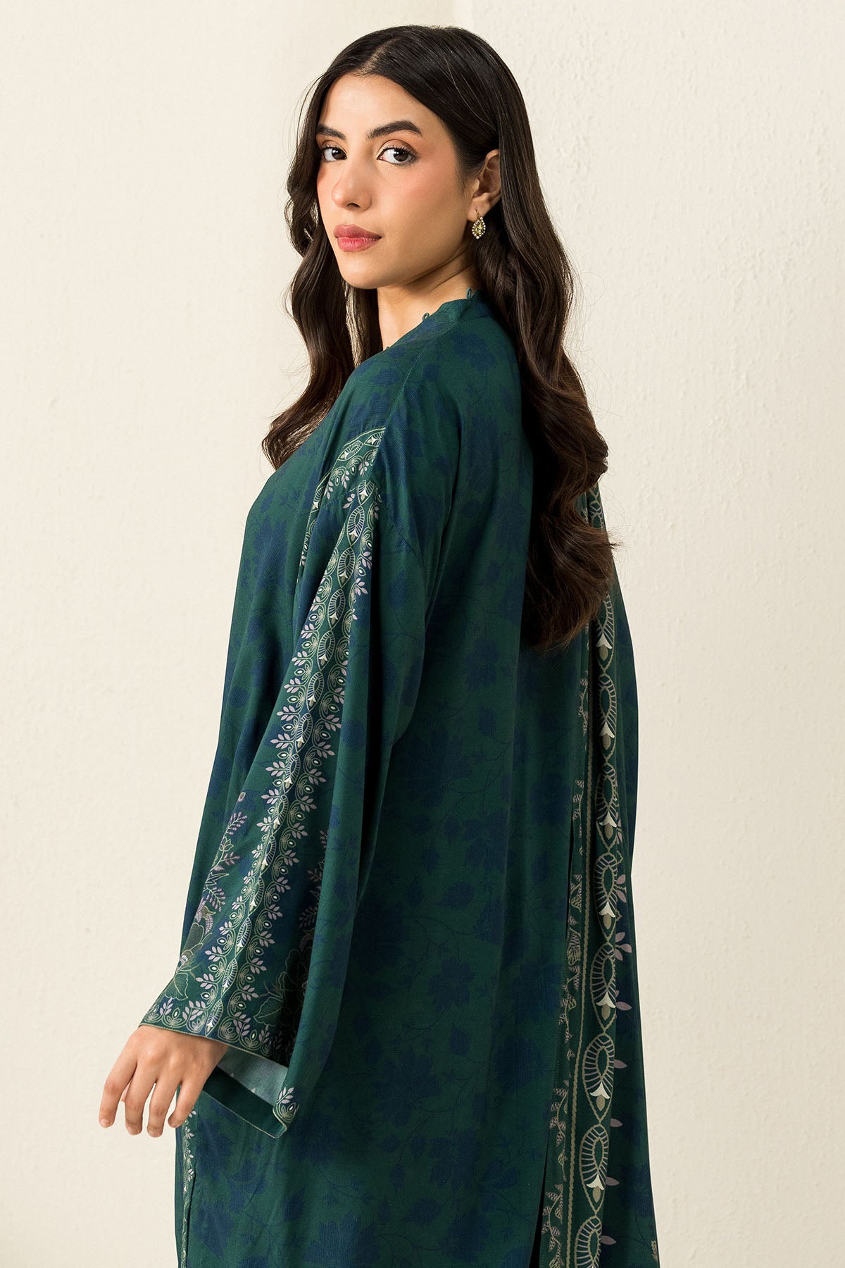 OCEAN MEADOW-3PC LINEN PRINTED SUIT