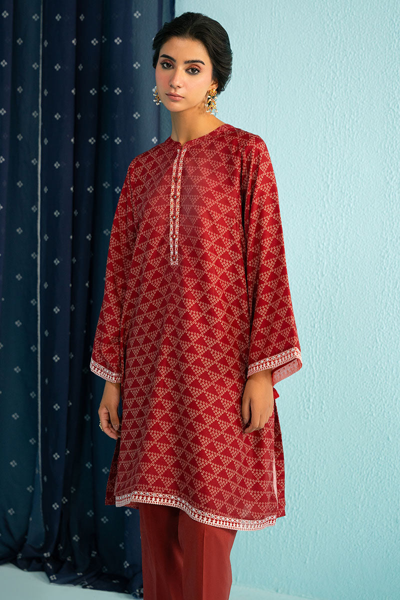 RED ALLURE-2PC (SHIRT & TROUSER)