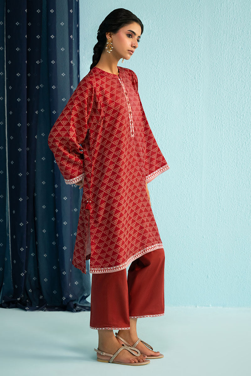 RED ALLURE-2PC (SHIRT & TROUSER)