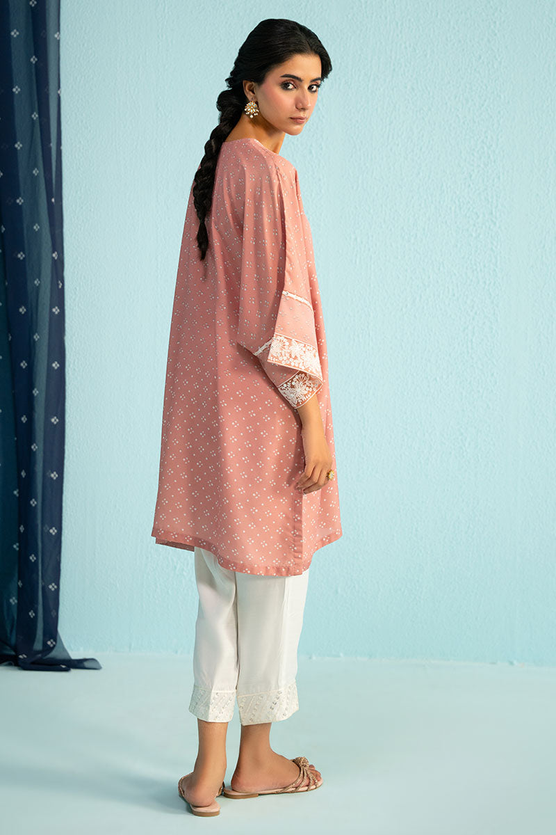 PINK SALT PRINTED LAWN SHIRT