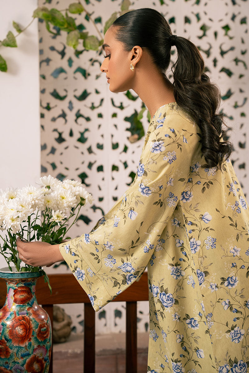 VERDANT FLORA-2 PIECE PRINTED LINEN SUIT