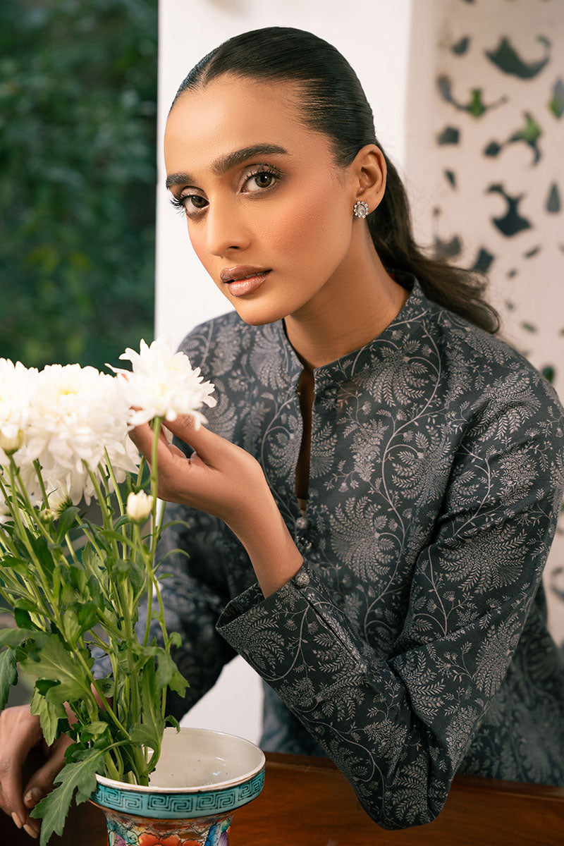MOONLIT ECHOES-2 PIECE PRINTED KHADDAR SUIT