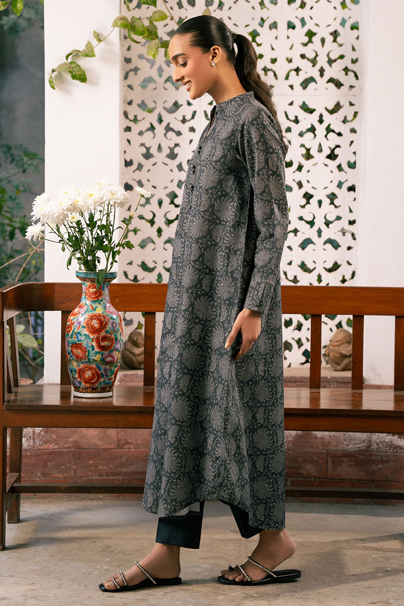 MOONLIT ECHOES-2 PIECE PRINTED KHADDAR SUIT