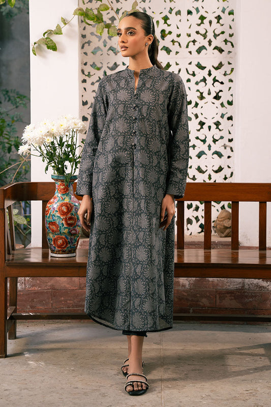 MOONLIT ECHOES-2 PIECE PRINTED KHADDAR SUIT