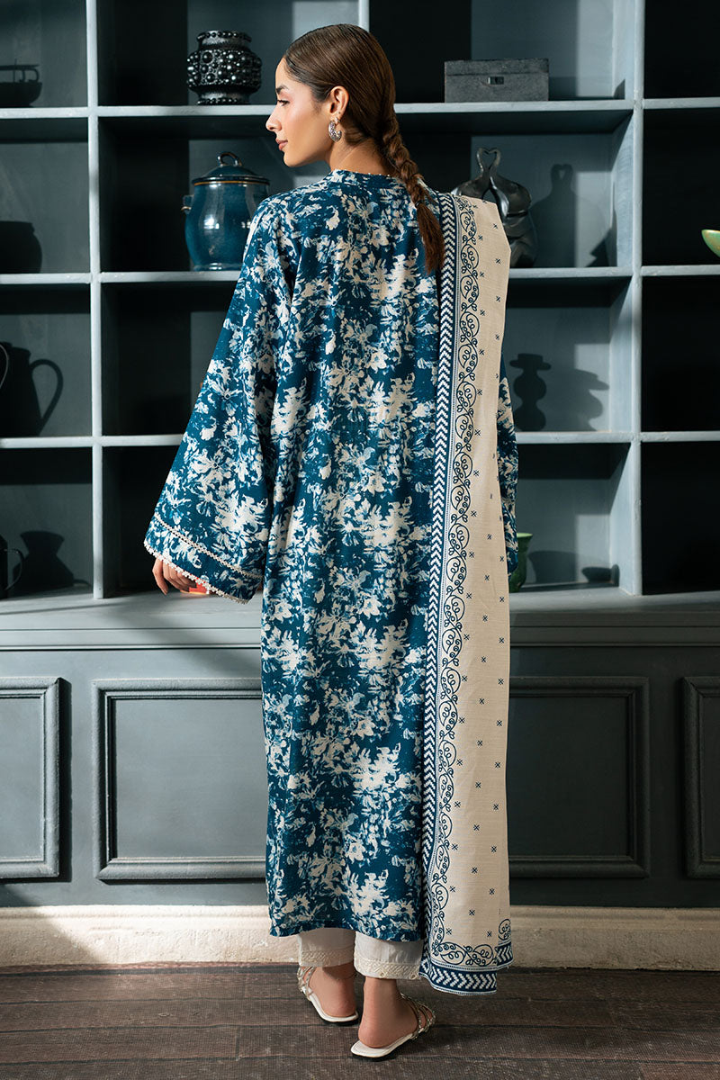 BLUE BLOOM-2PC (SHIRT & DUPPATA)