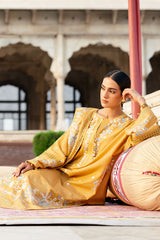 MUSTARD MIRAGE-3PC (SHIRT, TROUSER & DUPATTA)