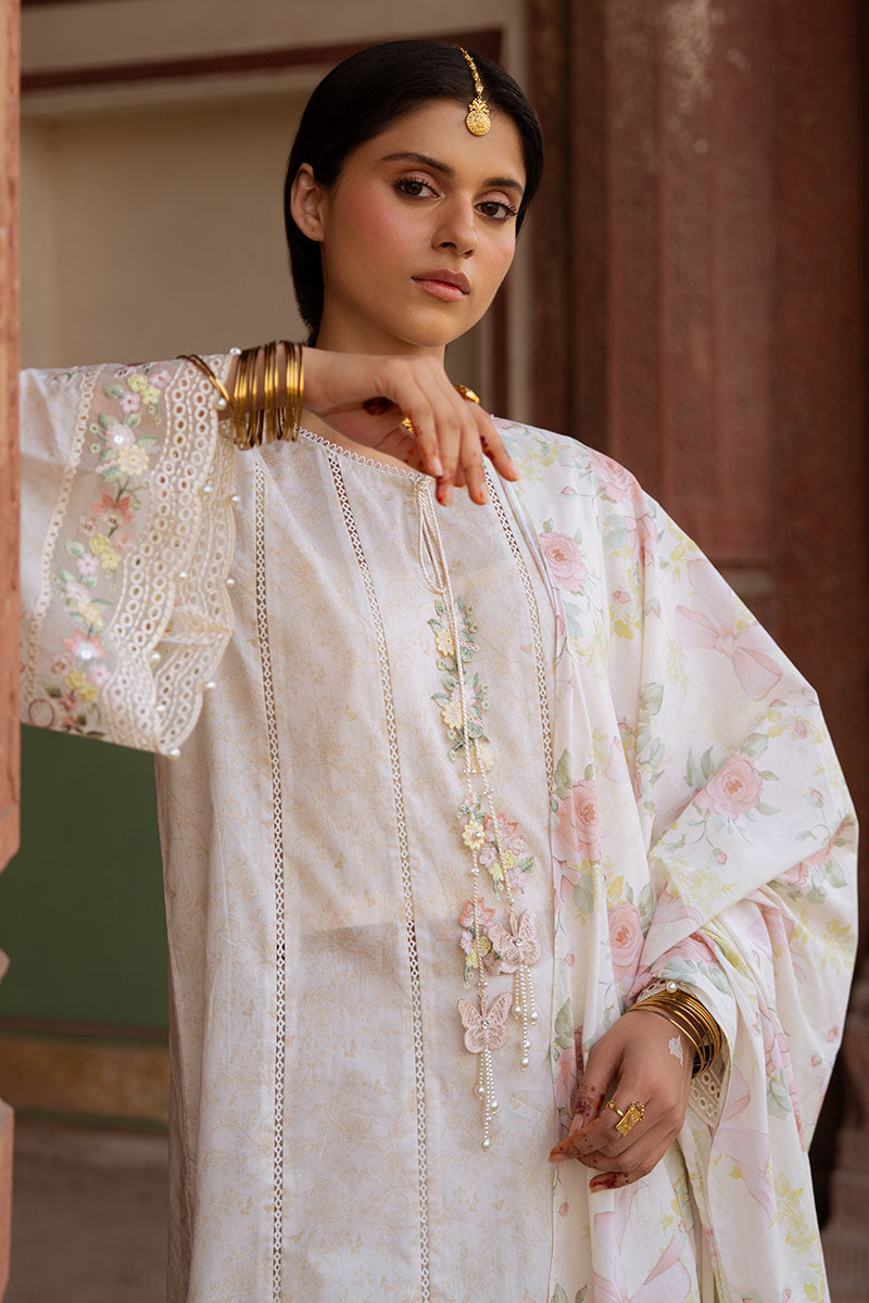 FLORAL GARLAND-3PC PRINTED LAWN SUIT