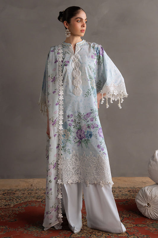 OCEAN BREEZE-3PC PRINTED LAWN SUIT
