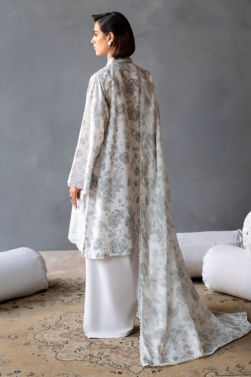 MESH BLOOM-3PC (SHIRT, TROUSER & DUPATTA)