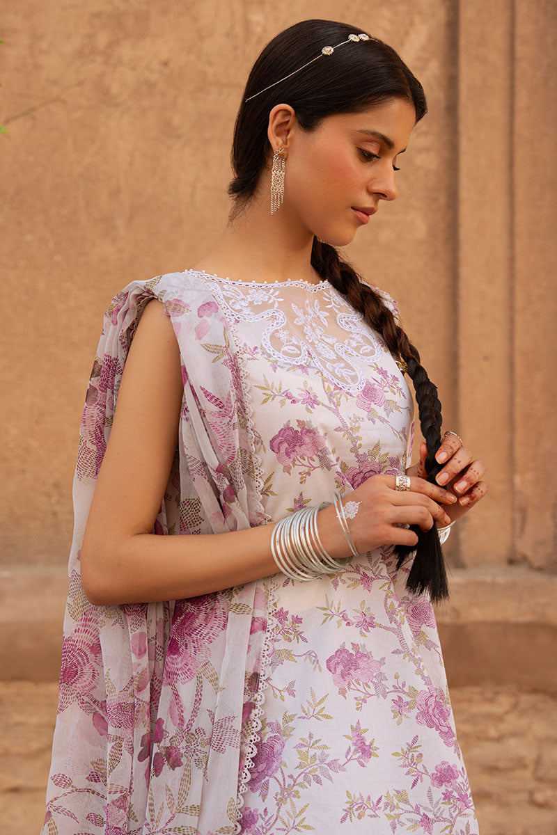 LILAC HINT-3PC PRINTED LAWN SUIT