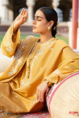 MUSTARD MIRAGE-3PC (SHIRT, TROUSER & DUPATTA)