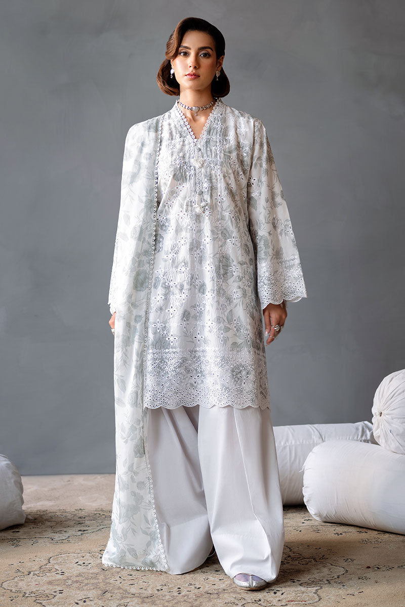 MESH BLOOM-3PC (SHIRT, TROUSER & DUPATTA)