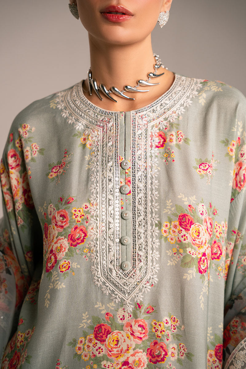 GREY MIST-3PC (SHIRT, TROUSER & DUPATTA)