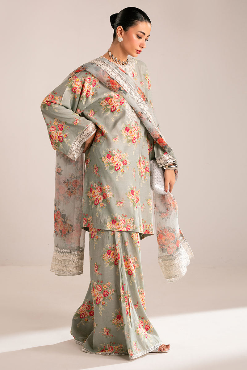 GREY MIST-3PC (SHIRT, TROUSER & DUPATTA)
