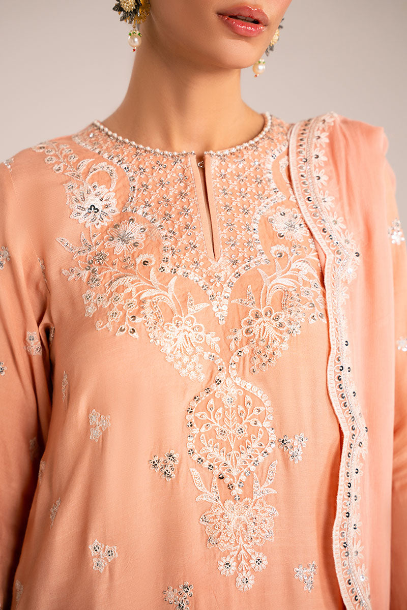 MUTED CLAY-3PC (SHIRT, TROUSER & DUPATTA)