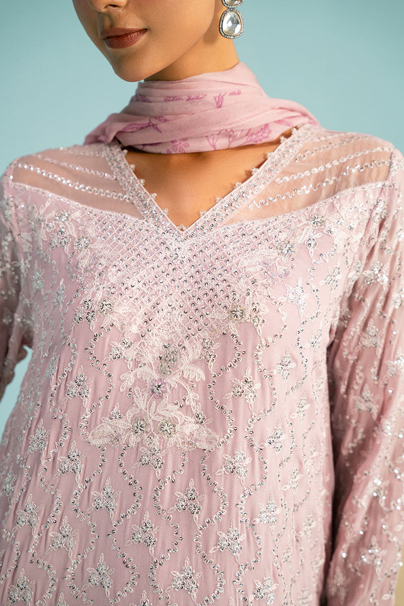 LAVENDER BLING-3PC (SHIRT, TROUSER & DUPATTA)