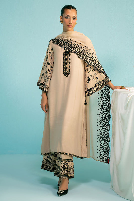 MAJESTIC IVORY-3PC (SHIRT, TROUSER & DUPATTA)