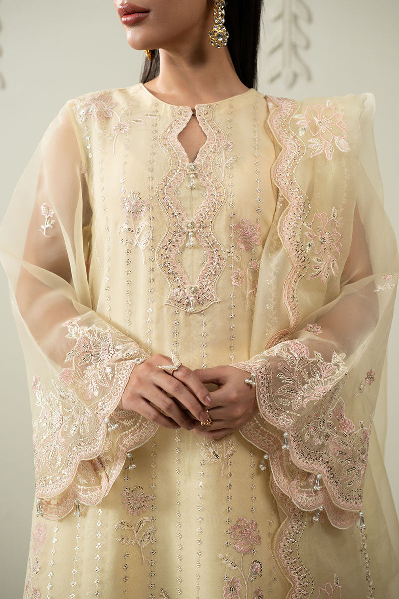 ROSETTE GLOW -3PC (SHIRT, TROUSER & DUPATTA)