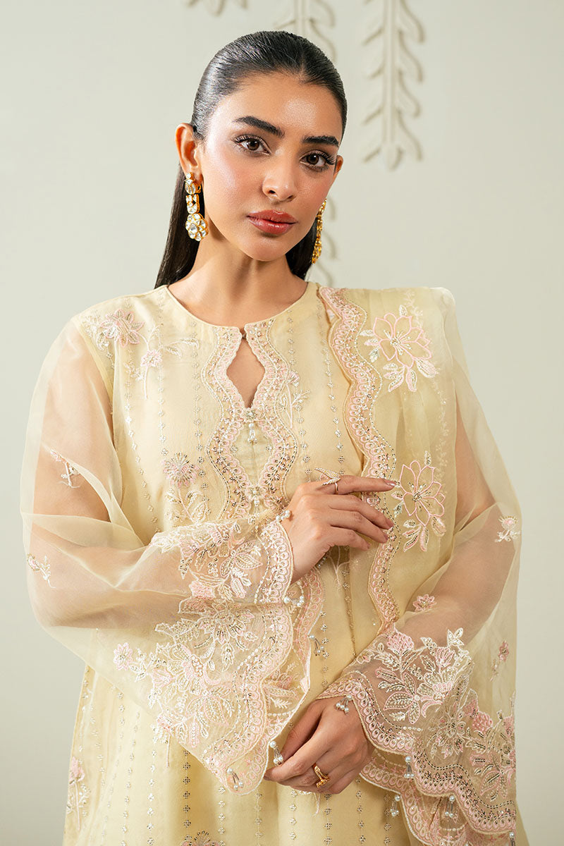 ROSETTE GLOW -3PC (SHIRT, TROUSER & DUPATTA)