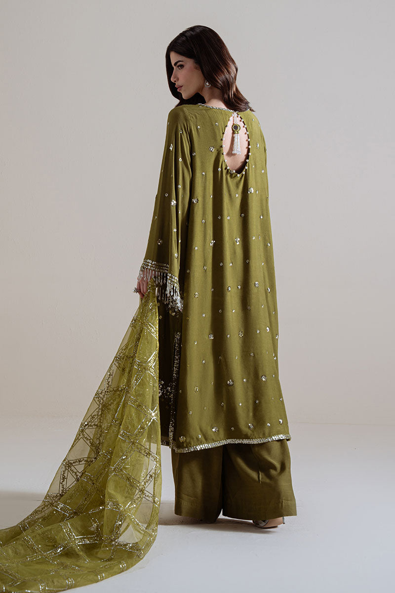 GLEAM LUXE-3PC SILK EMBROIDERED SUIT