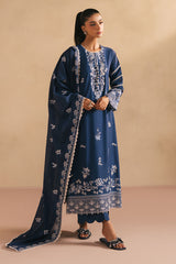 NIRVANA DIVE- 3PC EMBROIDERED LAWN SUIT
