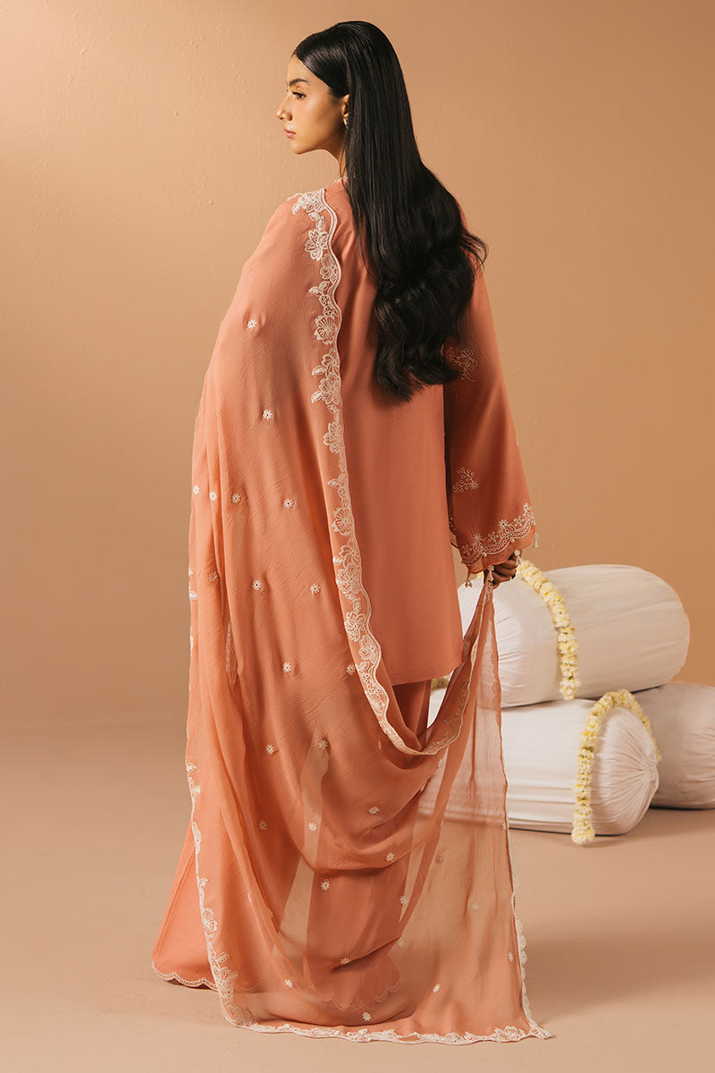 CORAL CHARM- 3PC EMBROIDERED LAWN SUIT