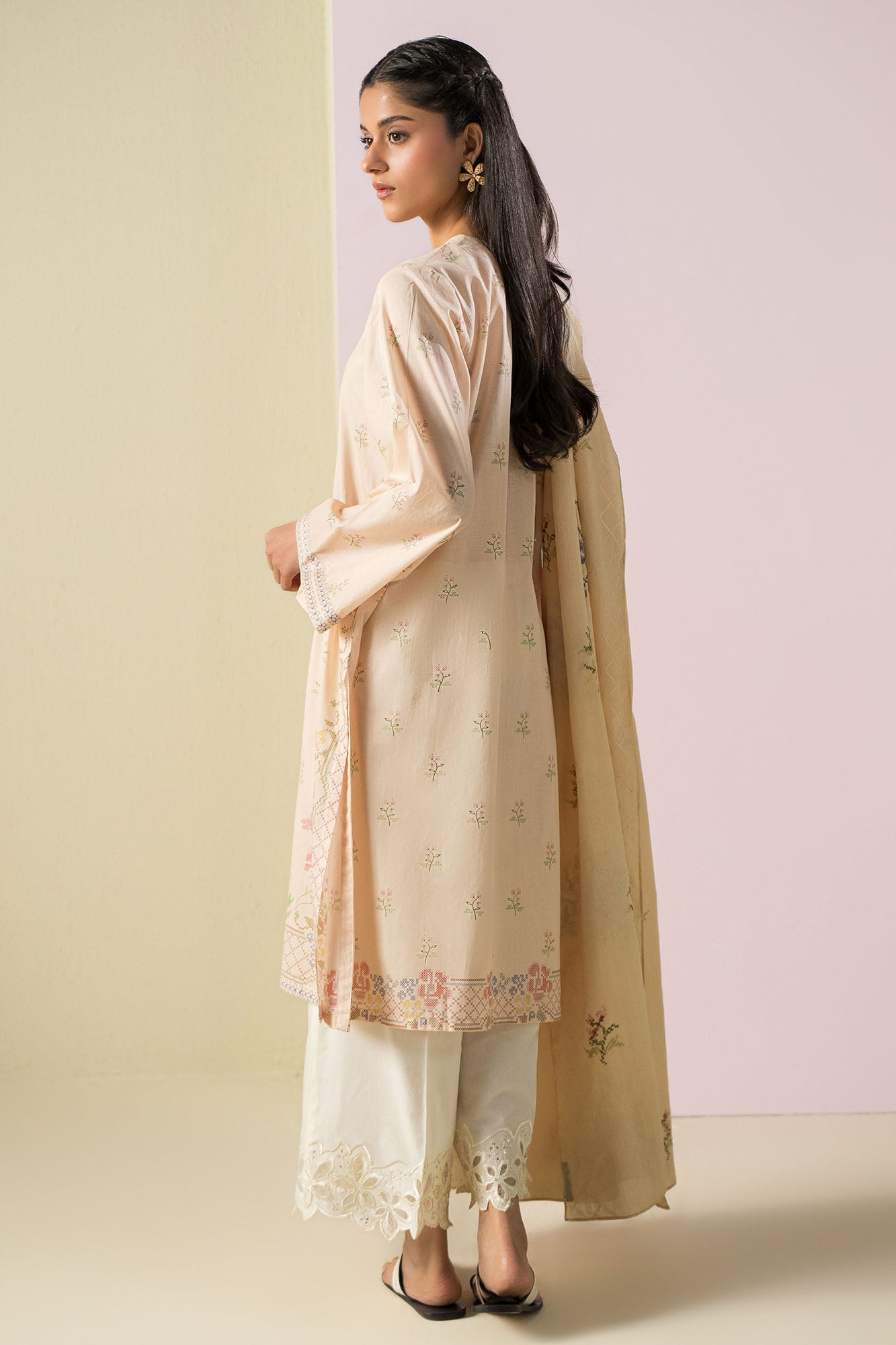 PASTEL THREADS -2PC (SHIRT & DUPATTA)