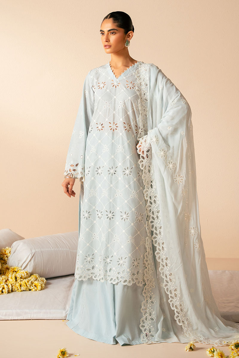 PASTEL BREEZE-3PC CHIKANKARI SUIT