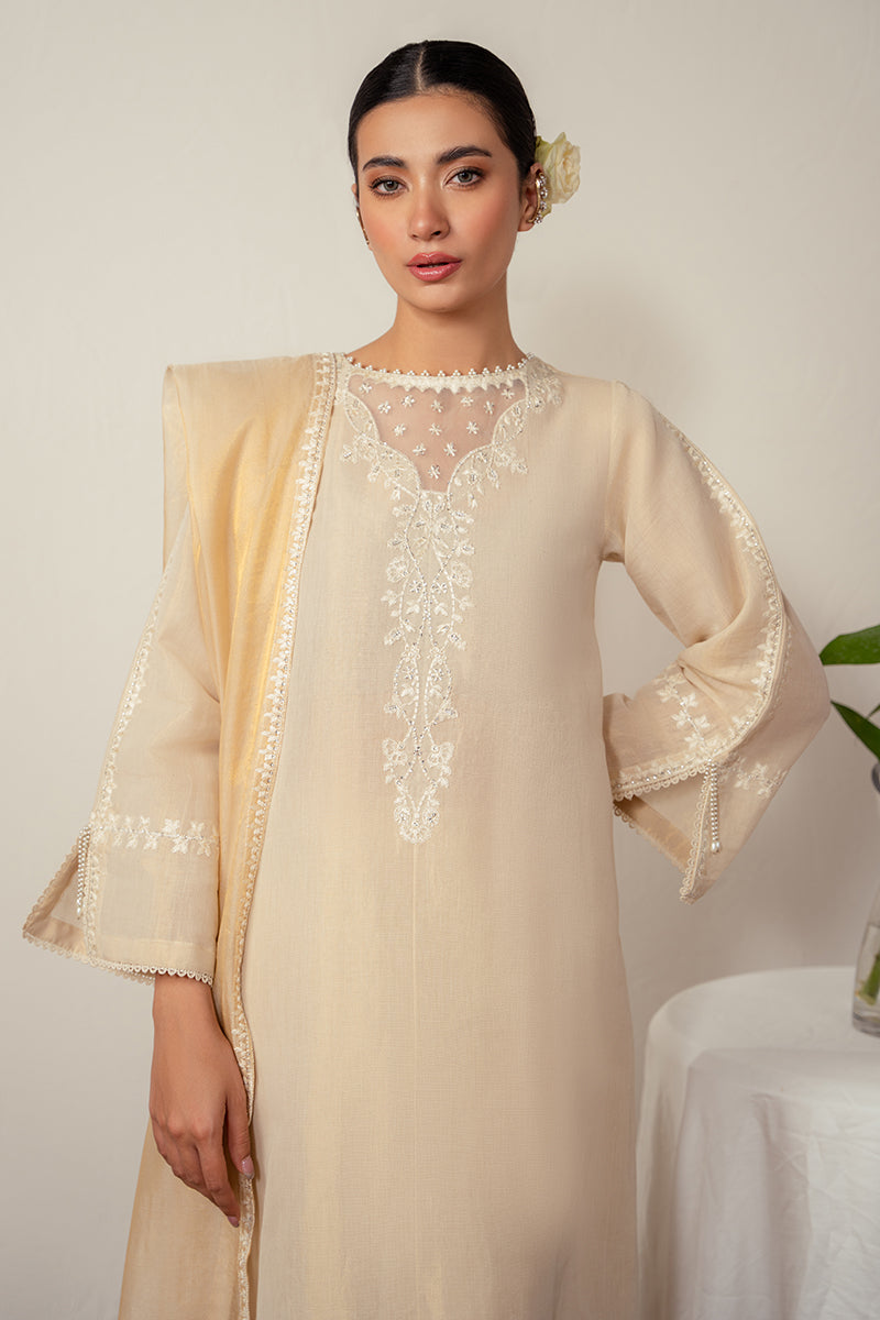 PEARLED IVORY-2PC (SHIRT & DUPATTA)
