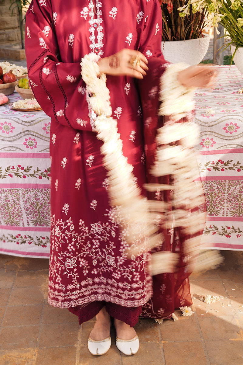 RUBY ROUGE-3PC (SHIRT, TROUSER & DUPATTA)