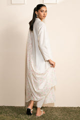 IVORY GLINT-3PC (SHIRT, TROUSER & DUPATTA)